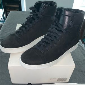 John Elliott Leather High Top/Black Nubuck/EU 44
